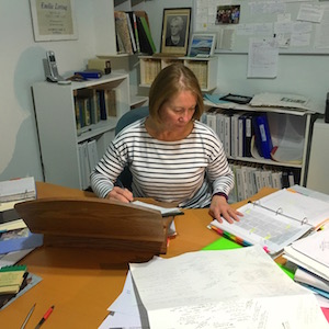 Patti at desk wpr