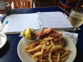 Lobster roll in Boston