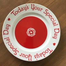 Birthday plate