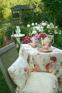 tea in the garden