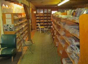 Stacks and stacks of magazines