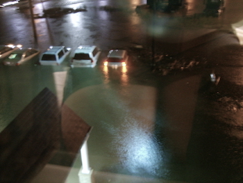 Flooded cars