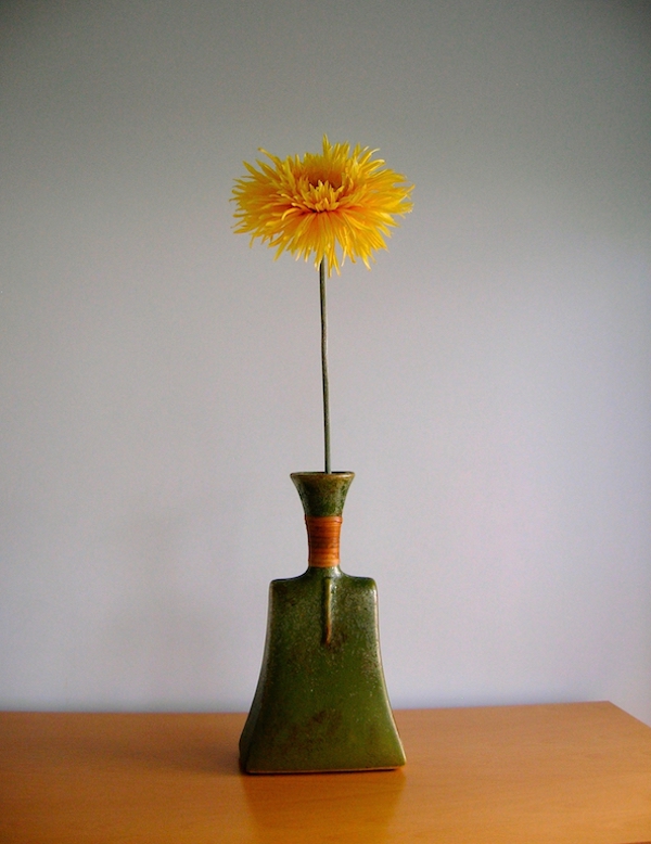 Vase and flower