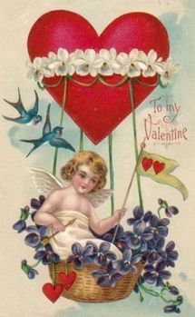 Victorian violets Valentine