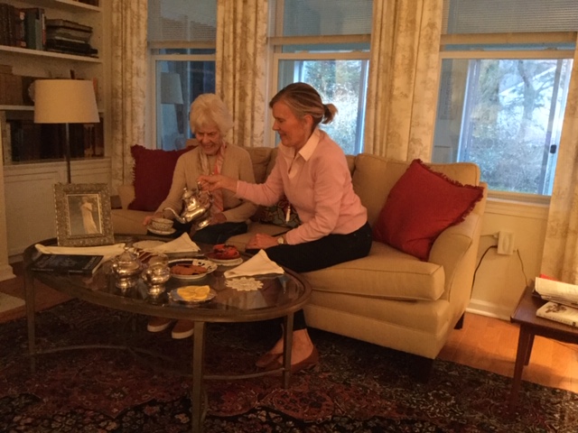 pouring an Emilie Loring tea