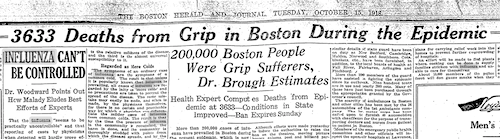 Boston influenza 1918
