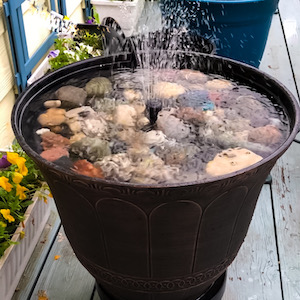 Backyard fountain